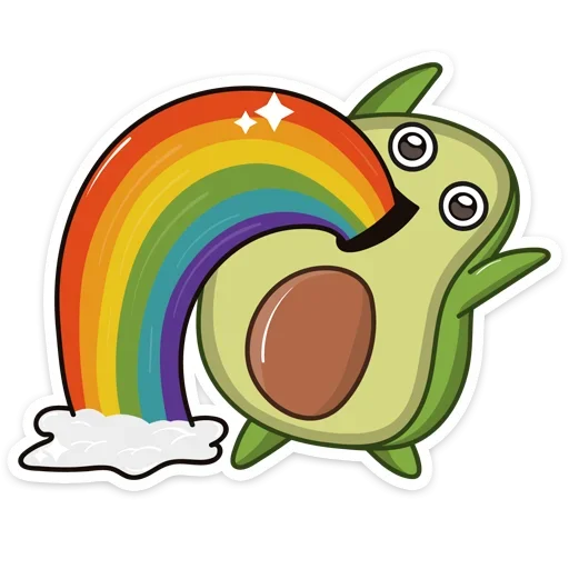 🤮 Стикер «Авокадик» для Telegram