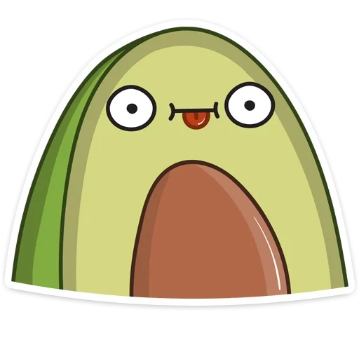 😜 Стикер «Авокадик» для Telegram