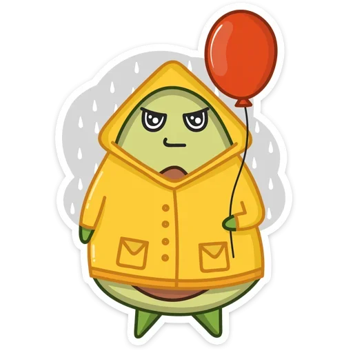🤨 Стикер «Авокадик» для Telegram