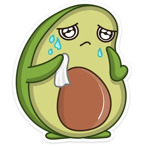 😥 Стикер «Авокадик» для Telegram