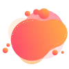 Стикер 30 colored blots