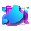 Стикер 61 colored blots