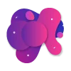 Стикер 10 colored blots