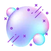Стикер 37 colored blots