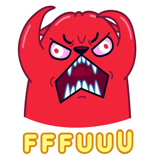 🤬 Стикер «Colored Cats» для Telegram