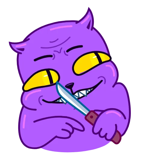 😈 Стикер «Colored Cats» для Telegram