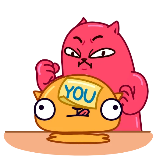 😡 Стикер «Colored Cats» для Telegram