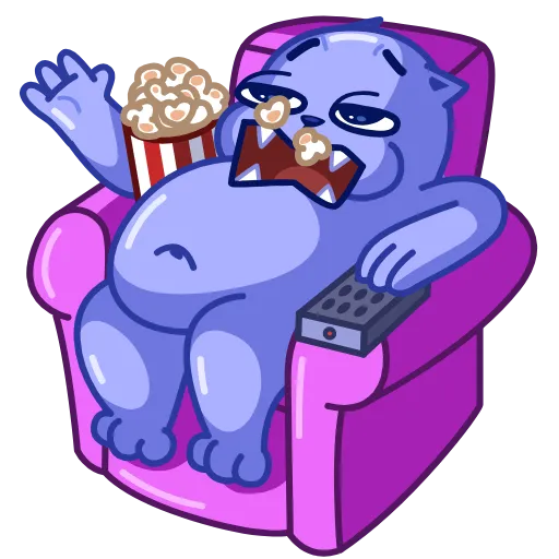 🍿 Стикер «Colored Cats» для Telegram