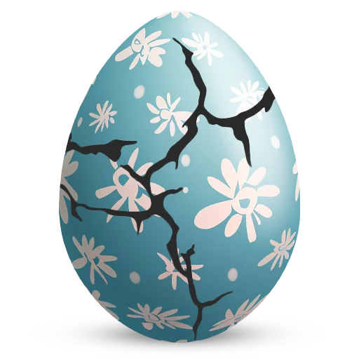 🥚 Стикер «Счастливой Пасхи» для Telegram