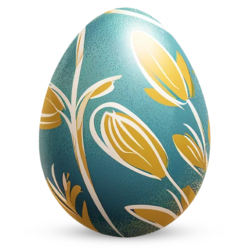 🥚 Стикер «Счастливой Пасхи» для Telegram