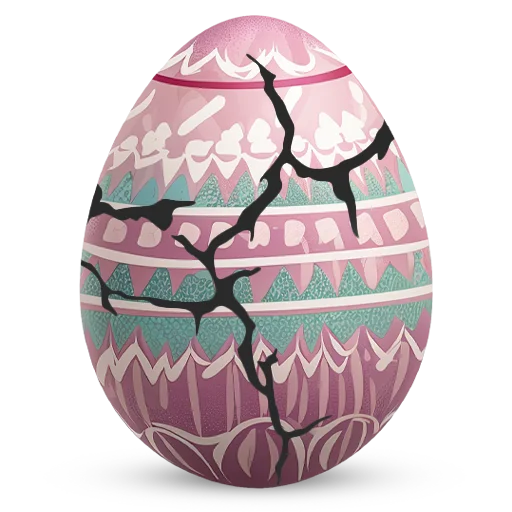 🥚 Стикер «Счастливой Пасхи» для Telegram