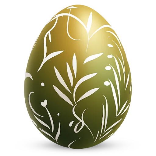 🥚 Стикер «Счастливой Пасхи» для Telegram