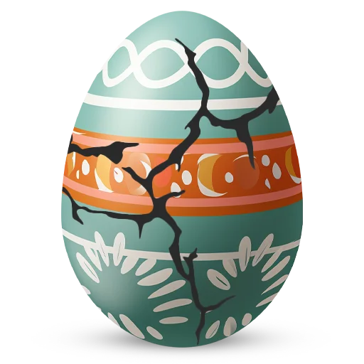 🥚 Стикер «Счастливой Пасхи» для Telegram