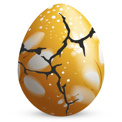 🥚 Стикер «Счастливой Пасхи» для Telegram