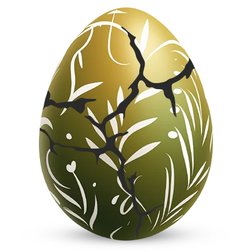 🥚 Стикер «Счастливой Пасхи» для Telegram