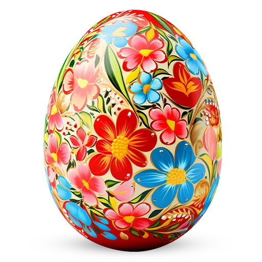 🥚 Стикер «Счастливой Пасхи» для Telegram