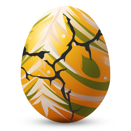 🥚 Стикер «Счастливой Пасхи» для Telegram