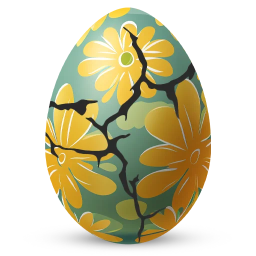 🥚 Стикер «Счастливой Пасхи» для Telegram
