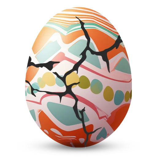 🥚 Стикер «Счастливой Пасхи» для Telegram