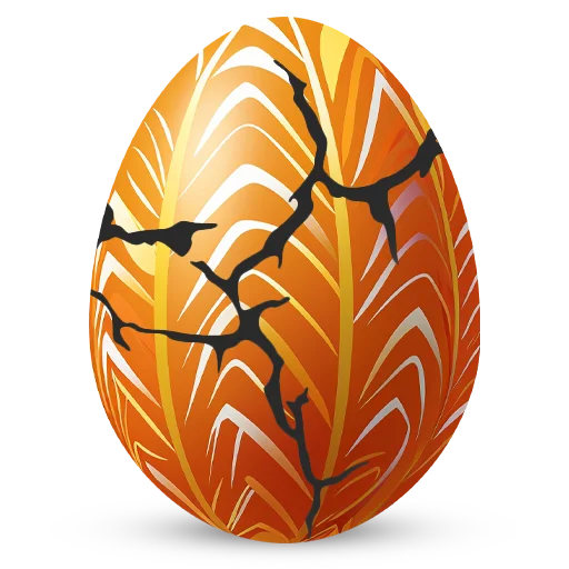 🥚 Стикер «Счастливой Пасхи» для Telegram