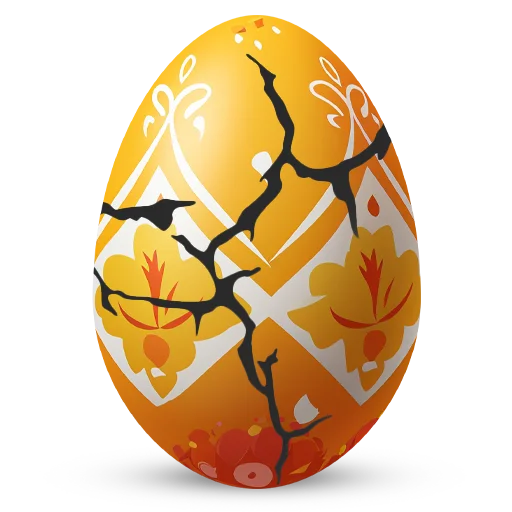 🥚 Стикер «Счастливой Пасхи» для Telegram