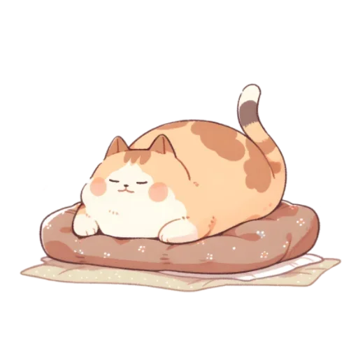 😴 Стикер «Толстые коты» для Telegram