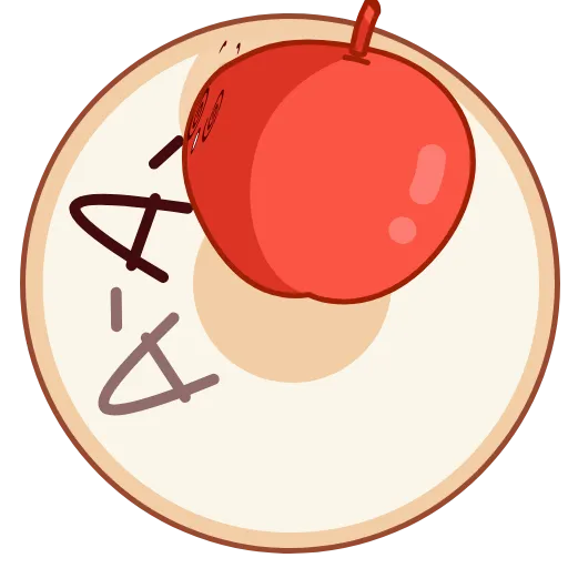 🍎 Стикер «Вкусные истории» для Telegram