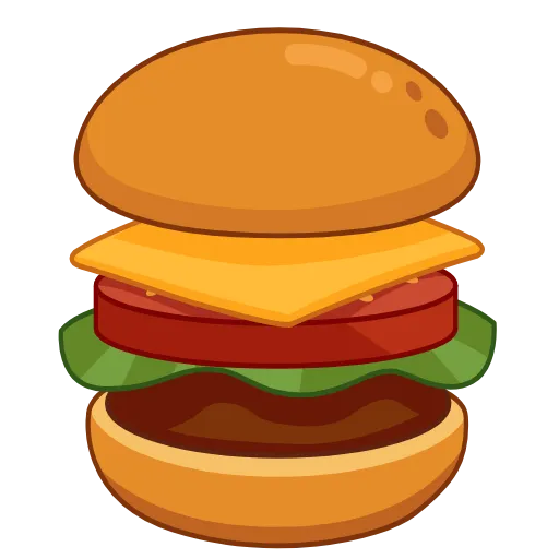 🍔 Стикер «Вкусные истории» для Telegram