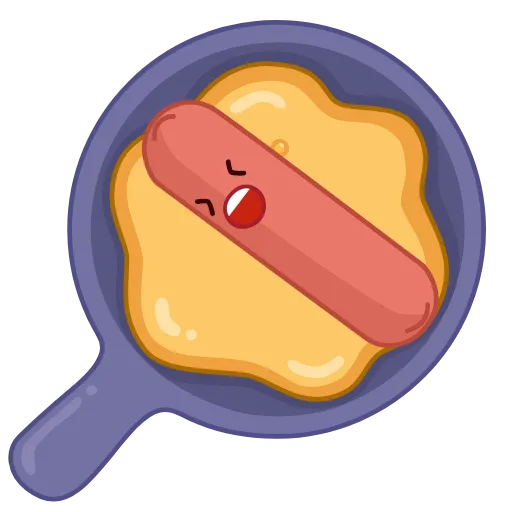 🍳 Стикер «Вкусные истории» для Telegram