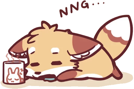 💤 Стикер «Немного фыр фыр» для Telegram