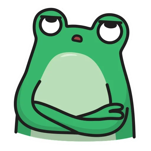 🙄 Стикер «Фрогге» для Telegram