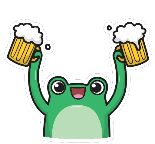 🍻 Стикер «Фрогге» для Telegram
