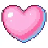 Стикер 2 Colored Hearts