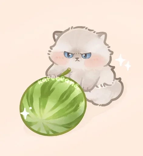😾 Стикер «Мягкие коты» для Telegram