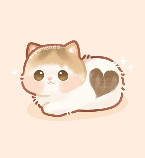 🥰 Стикер «Мягкие коты» для Telegram