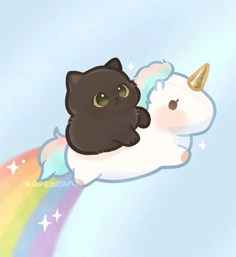 🦄 Стикер «Мягкие коты» для Telegram