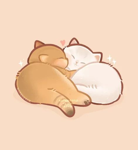 😽 Стикер «Мягкие коты» для Telegram