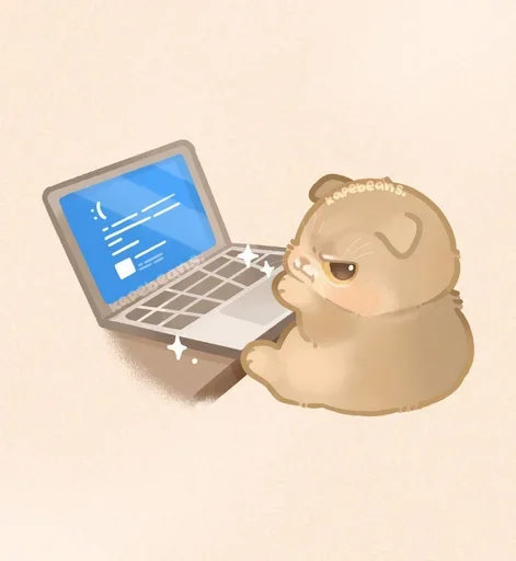 🤖 Стикер «Мягкие коты» для Telegram