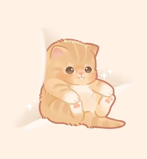 😖 Стикер «Мягкие коты» для Telegram