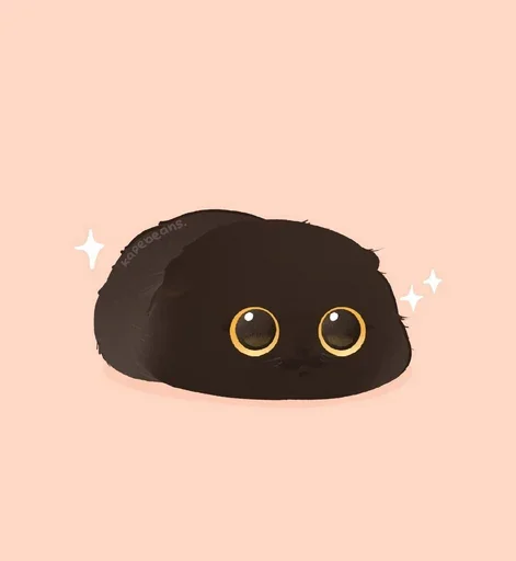 🌚 Стикер «Мягкие коты» для Telegram
