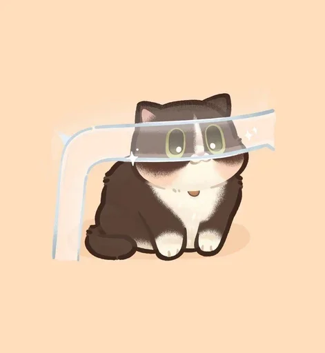 😶 Стикер «Мягкие коты» для Telegram