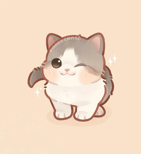 😉 Стикер «Мягкие коты» для Telegram