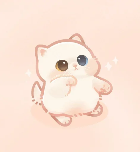 ☺️ Стикер «Мягкие коты» для Telegram