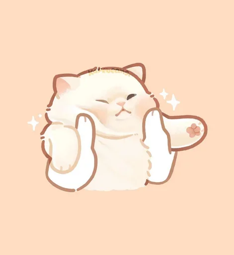 😒 Стикер «Мягкие коты» для Telegram