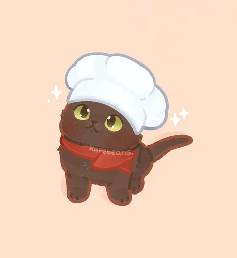 👩‍🍳 Стикер «Мягкие коты» для Telegram
