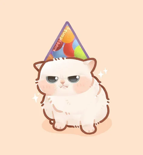 😿 Стикер «Мягкие коты» для Telegram