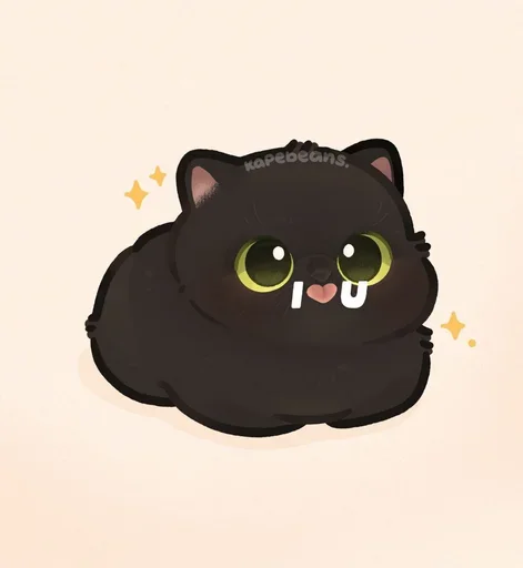 🥹 Стикер «Мягкие коты» для Telegram