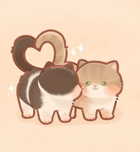😻 Стикер «Мягкие коты» для Telegram