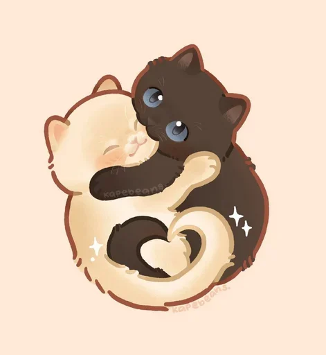 😻 Стикер «Мягкие коты» для Telegram