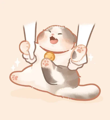 😹 Стикер «Мягкие коты» для Telegram